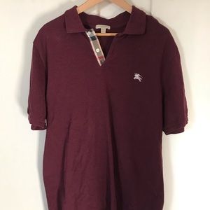 Burberry purple polo XL used